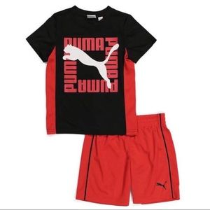 Puma boy active performance shorts set 1007